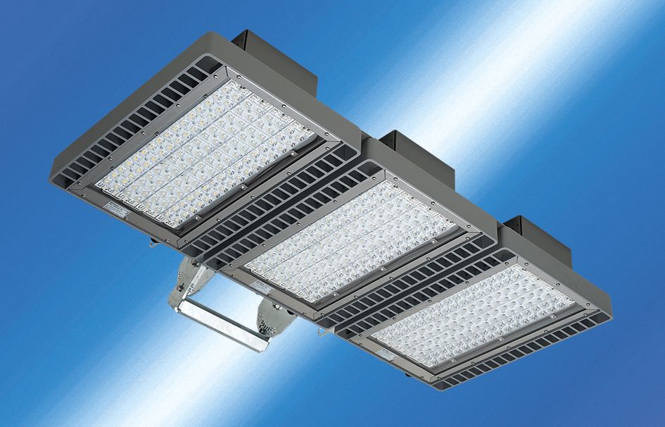 LED-Wandstrahler 1182W AREALO 4000K 1LED 169950lm Alu IP66 gr mt Direktans