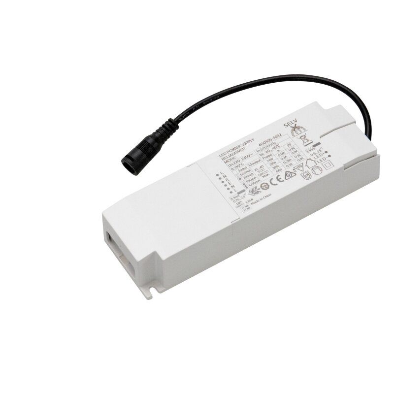 LED-Trafo 24-42W 600-1050mA 25-40V IP20 Kstgeh dyn 152x48x29mm
