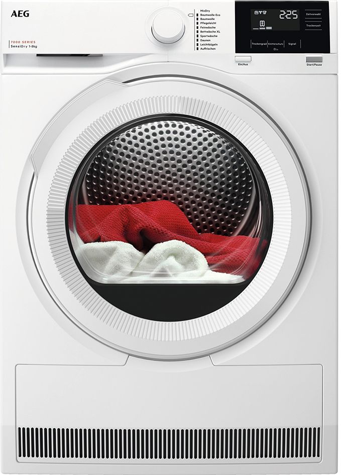 Wärmepumpentrockner 8kg ws 66dB wechslb re_wechsb stufenl Restzeit
