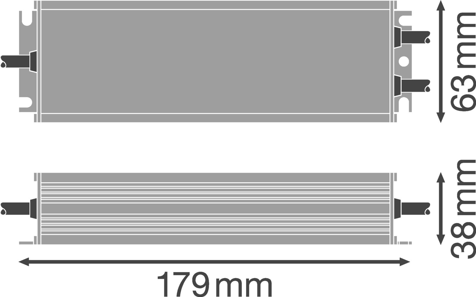 LED-Steuerung 60W 2500mA 24V IP66 1-10V Dimmung 1-10 V Metallgeh stat