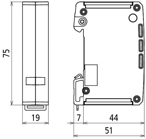 Ableiter Typ3 3,3VDC 1,5A TS35 RJ45 700Va-a Hutschiene TH35 600Va-e