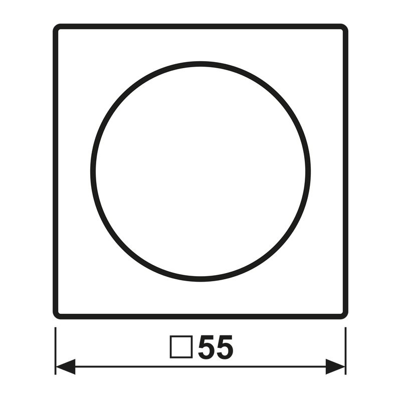 Abdeckung Symbol Dimmer AS/A aws glz