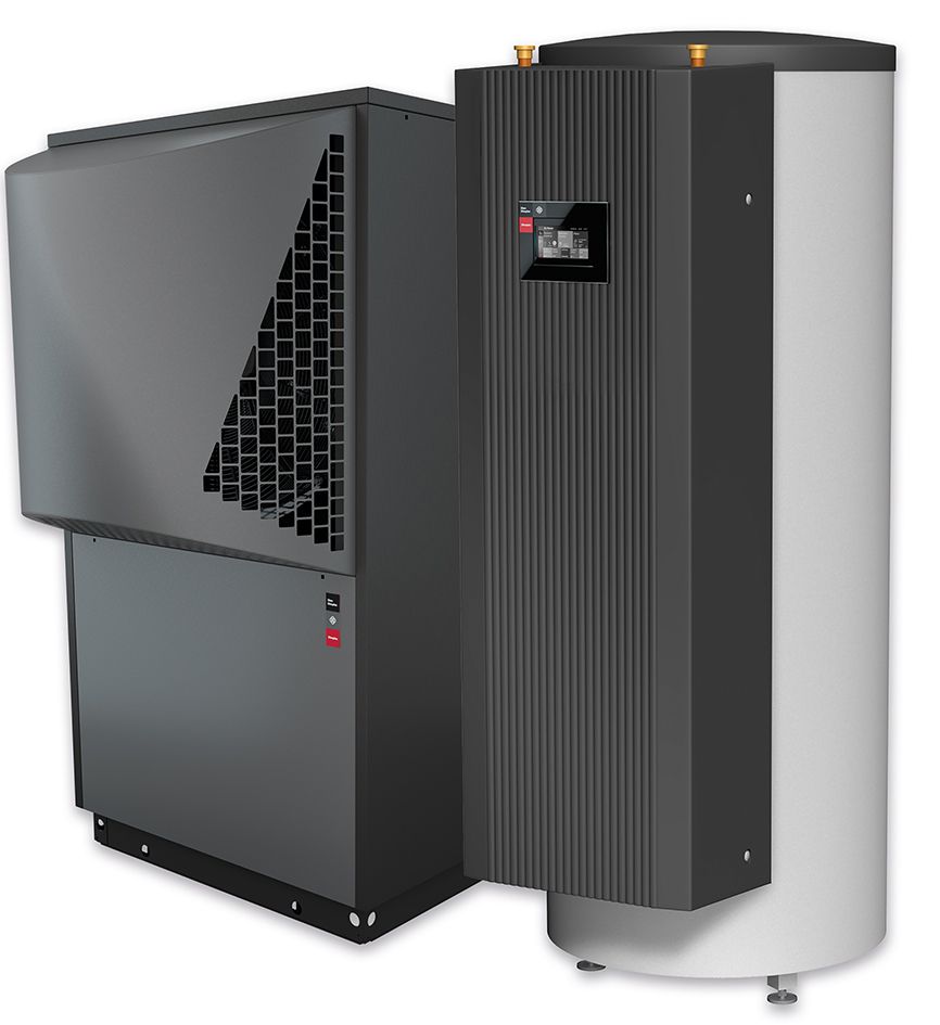 Wärmepumpe L/W Außenaufstellung 18kW Heizen, m.300l WW- u.Pufferspeicher