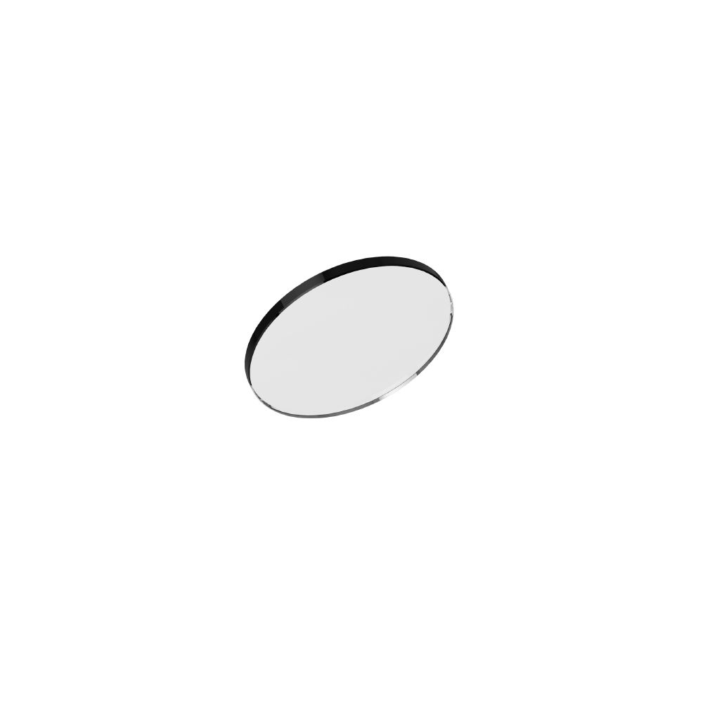 Abdeckung 120° sym direkt Glas Ø49x3mm