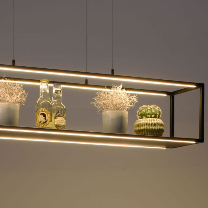 LED-Pendelleuchte 42W CONTURA 3000K 1LED 850lm sw LED nicht austauschbar sym IP20