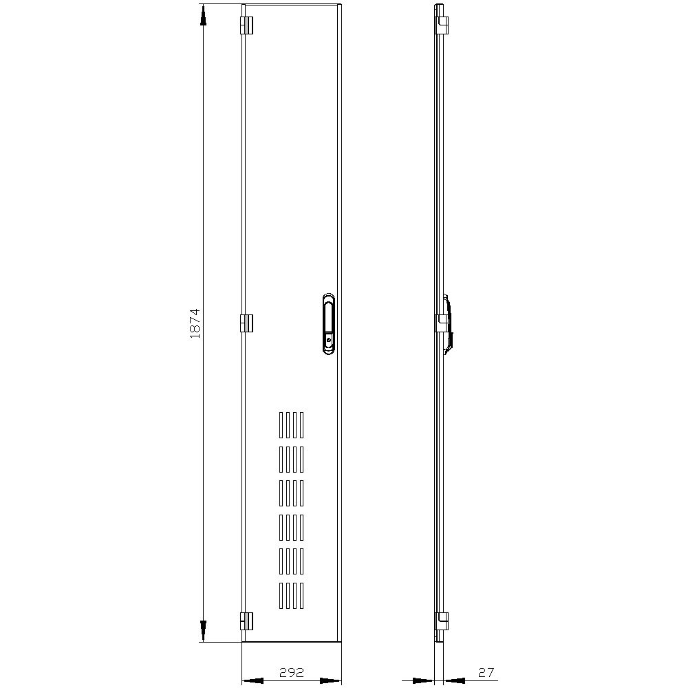 Anschlagtür IP20 ST H2xB0,3mm