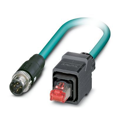 Netzwerkkabel Patchkabel Cat5 SF/TQ IP20 73m gn M12 RJ45 1:1 22qmm