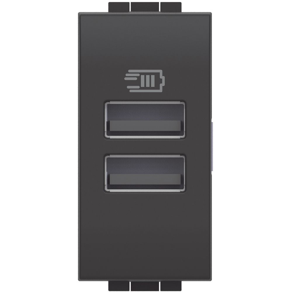 USB-Spannungsversorgung 2USB-A UP 3mA anth 5V 50-60Hz
