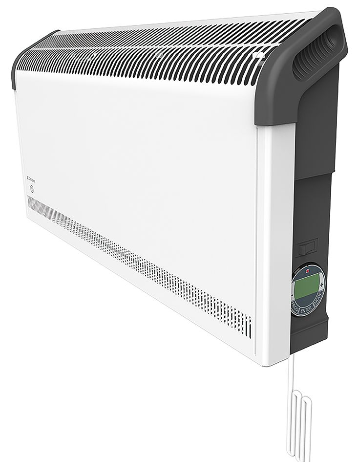 Wandkonvektor 2000W ws 5-30°C 3,8kg 585x383x123mm Mit Zeitschaltuhr