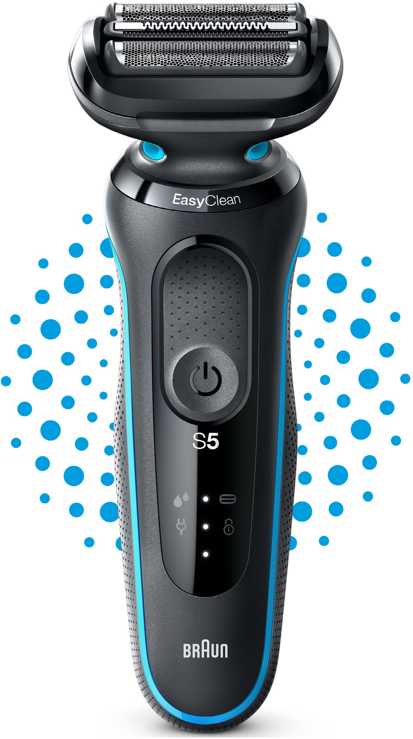 Nass/Trockenrasierer Akku Series 5 sw/gn schwarz/grün Doppel-Scherfolie