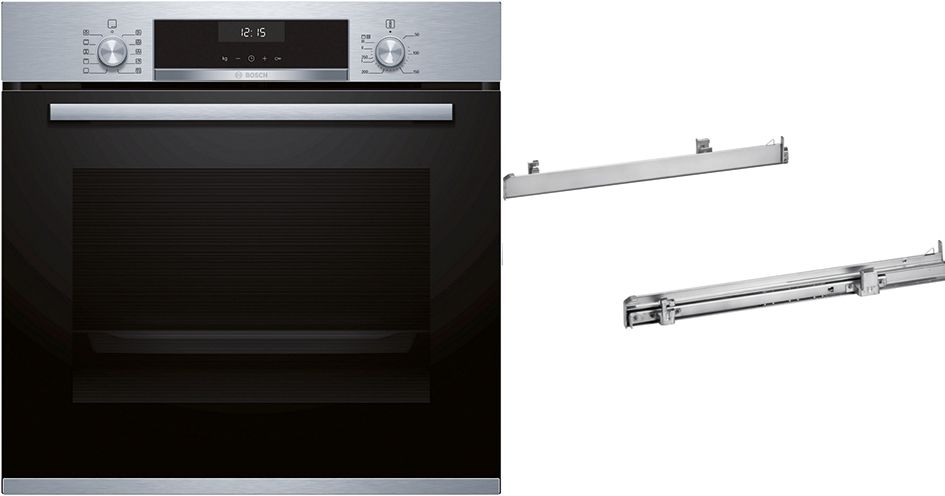 Backofen EB edst A HBA537BS0+HEZ538000 Teleskop hydrolyt Heißluft 71l