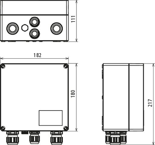 DC-Stringbox 2f 1100V/mess Verschr IP65