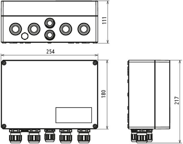 DC-Stringbox 2f 1100V/mess Verschr IP65