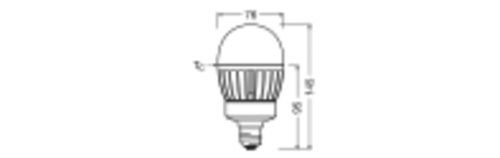 LED-Lampe E27 21,5W 4000K 3000lm D ws AC mattiert 360° Ø76x145mm 220-240V