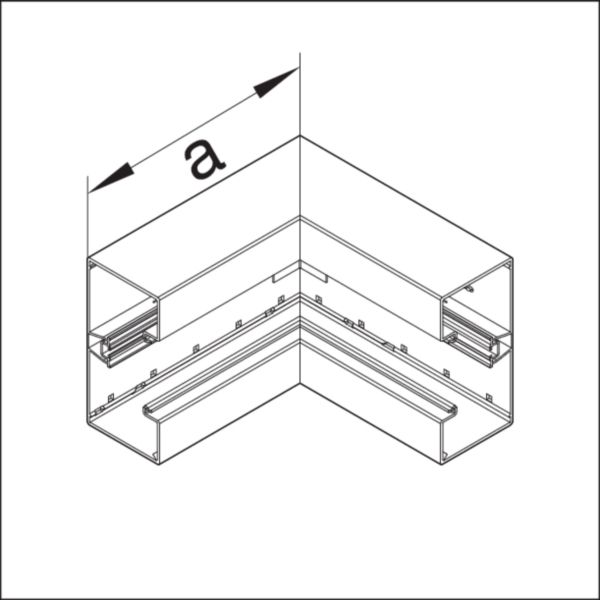 Inneneck GEB-K ST UT 170x83mm ver-ws hfr besch RAL9016