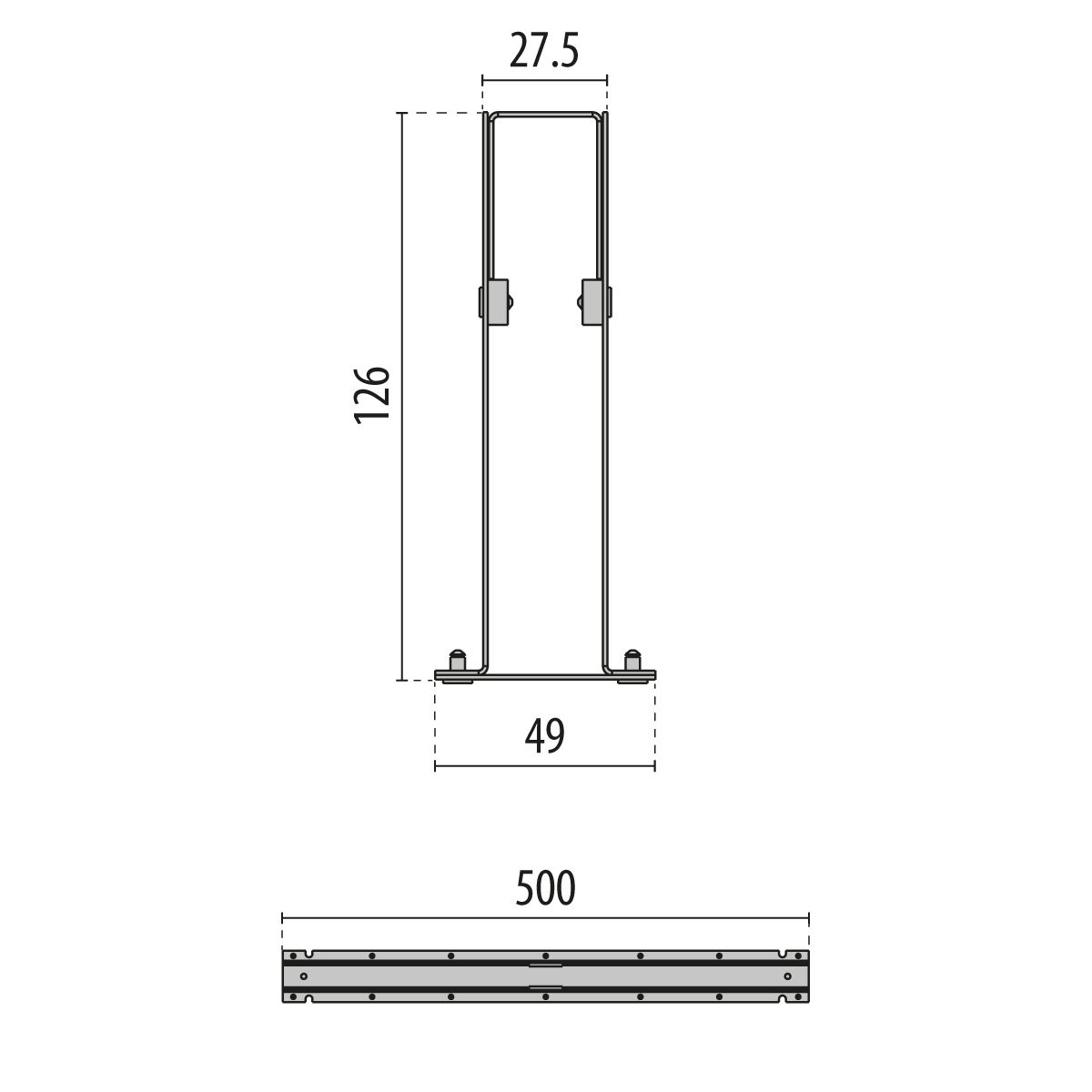 Leuchteneinbaugehäuse 126mm f.Beton VA