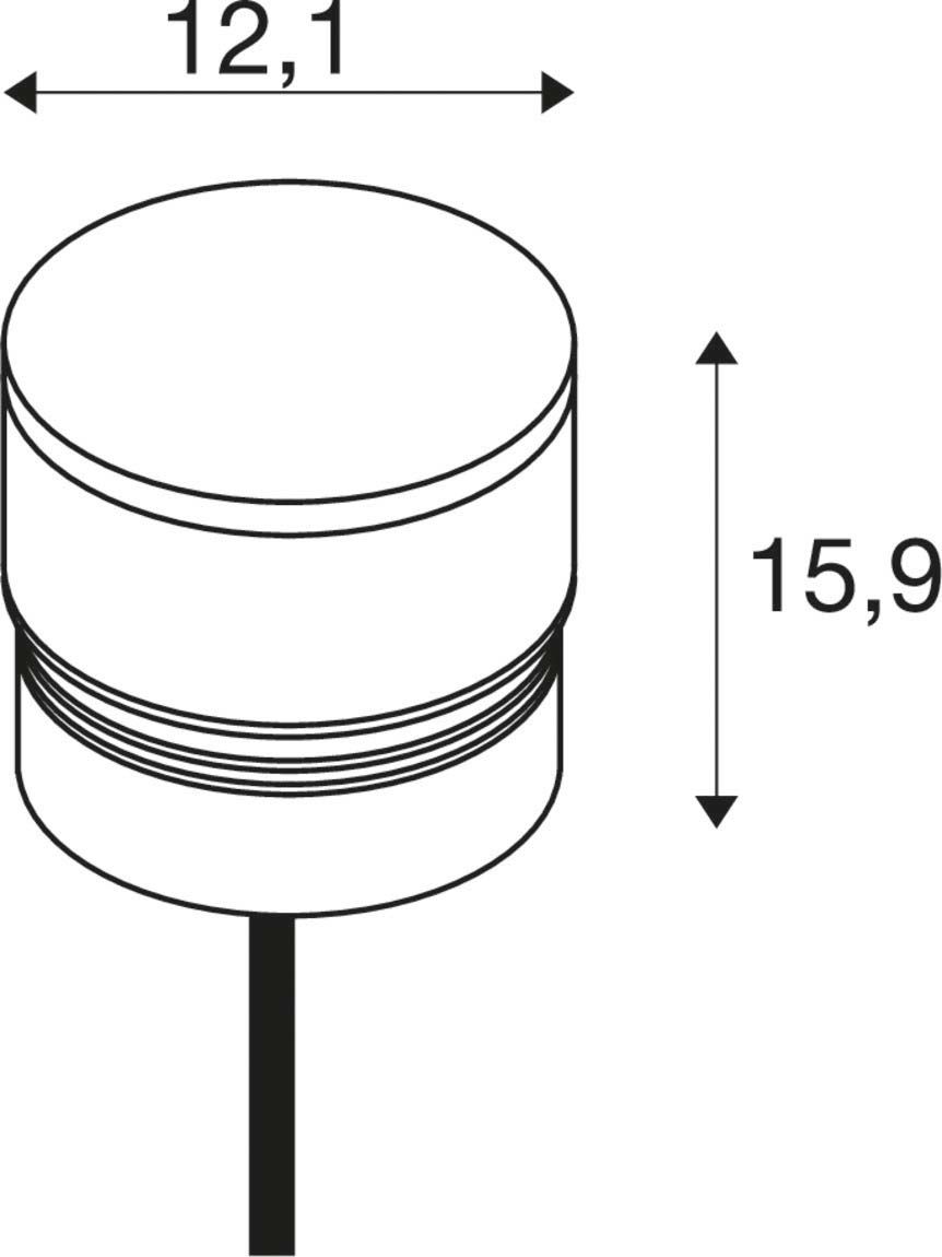 LED-Anbaustrahler 11W 2700-3000K 310lm Konv 1LED Alu IP65 anth mt