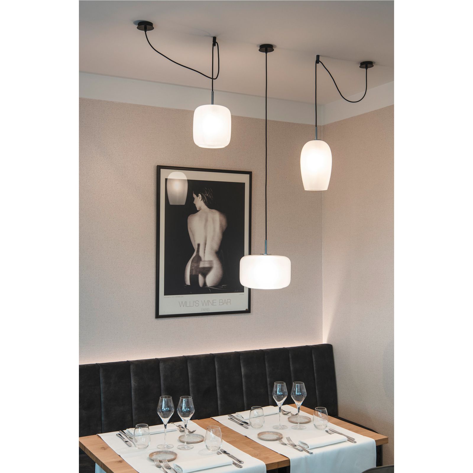 LED-Pendelleuchte 15W E27 sym IP20 1LED LED austauschbar Ø180mm