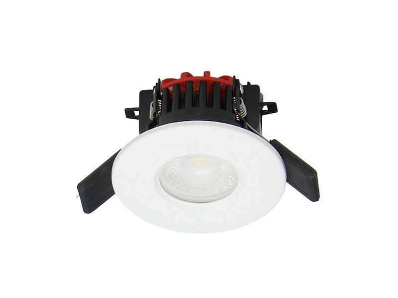 LED-Einbaustrahler 8W 2700-6000K 900lm Konv ws 1LED Alu IP65 mt RF:hochglänzend