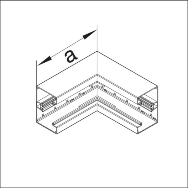 Inneneck GEB-K Kst UT 130x85mm ver-ws unbeh RAL9016