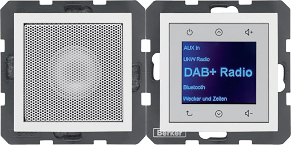 EB alu RDS Funkuhr 1Weck digi Einb 16speich Mit Netzteil UKW-Empfänger