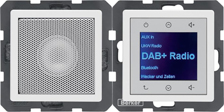 EB alu RDS Funkuhr 1Weck digi Einb 16speich Mit Netzteil UKW-Empfänger