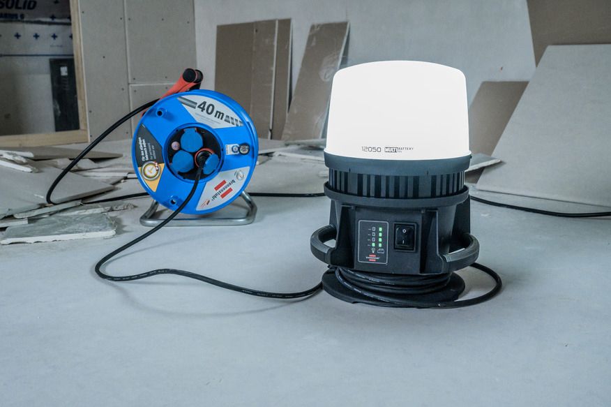 LED-Bauleuchte 100W IP54 6500K 12000lm Metall/Kst 1LED 220-240V m.LM