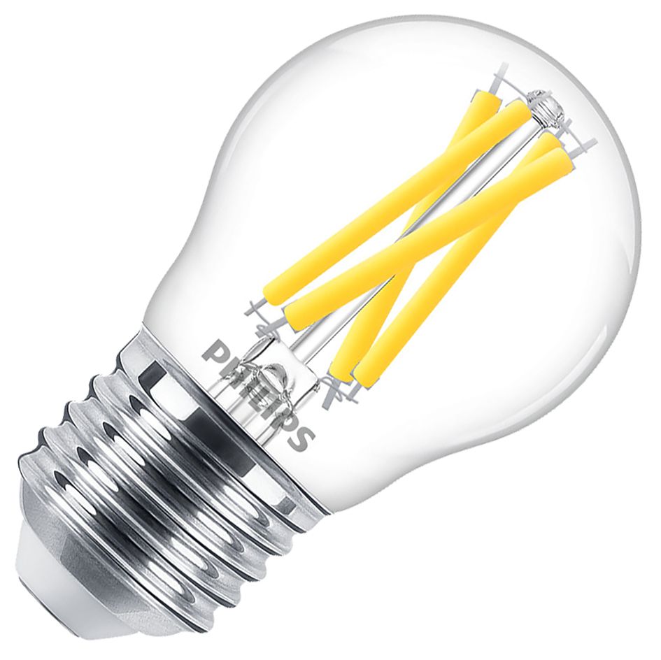 LED-Kugellampe FM E27 P45 2,5W ws kl AC 2200-2700K 340lm D Filamentlampe dimmbar