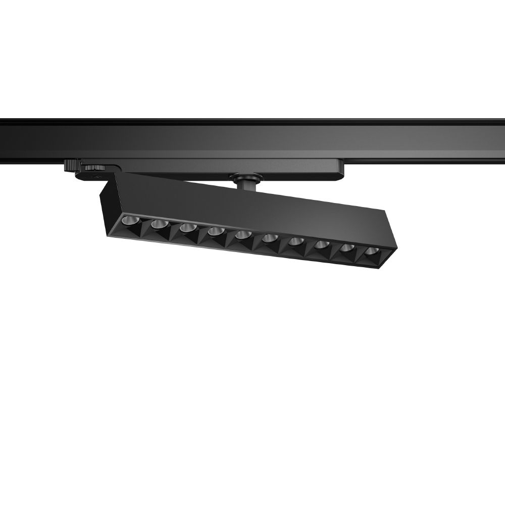LED-Schienenstrahler 25W BeamLine Slim 4000K 2LEDs 2200lm Alu IP20 sw mt 3Ph