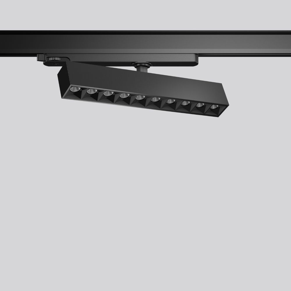 LED-Schienenstrahler 25W BeamLine Slim 4000K 2LEDs 2200lm Alu IP20 sw mt 3Ph