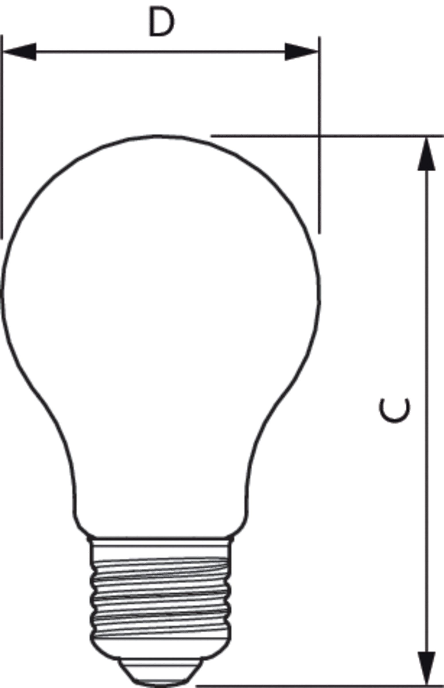 LED-Lampe FM E27 A60 5,9W 2200-2700K ws 806lm D Filamentlampe kl dimmbar AC