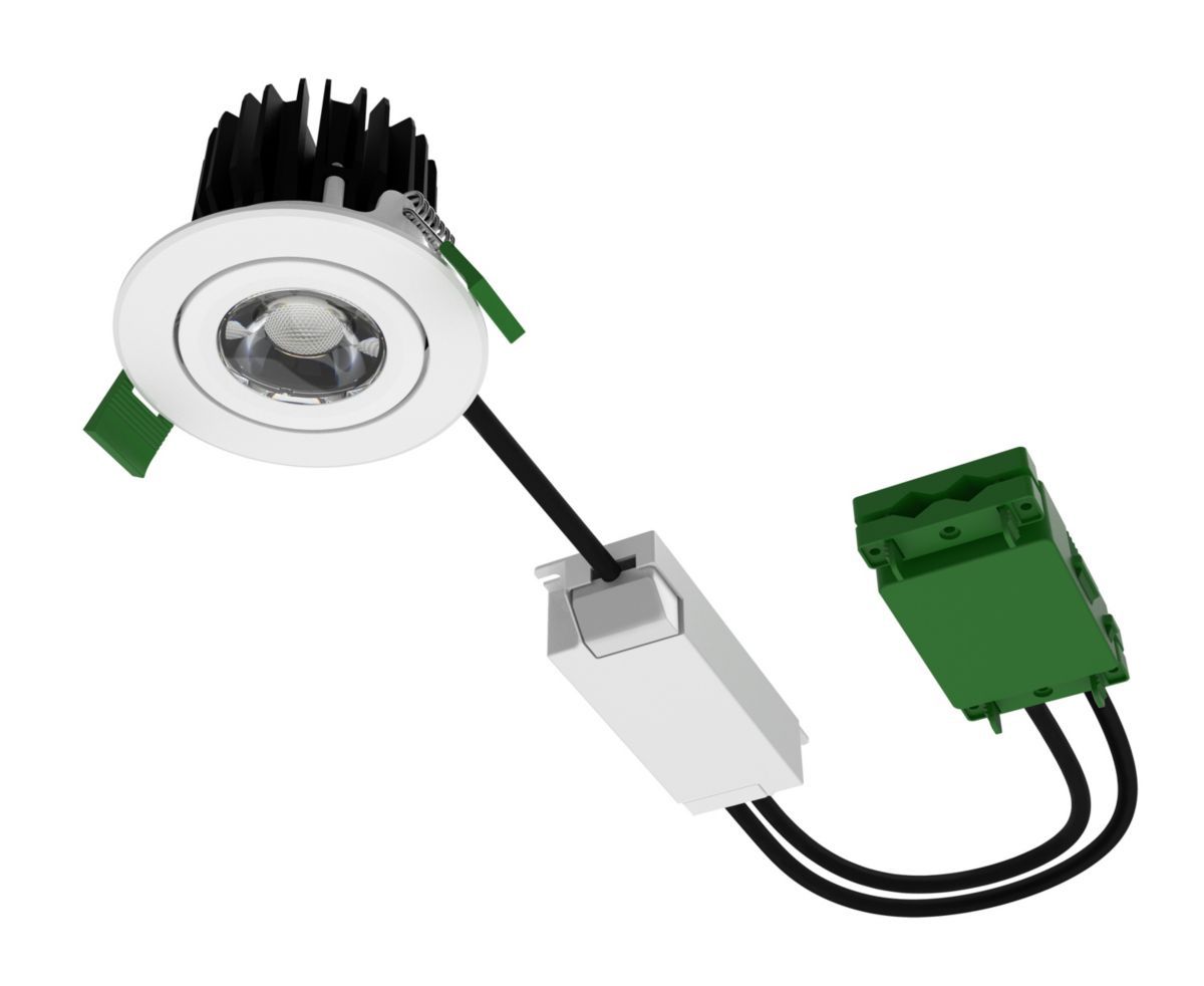 LED-Einbaustrahler 12,3W CoreLine 4000K 1380lm Konv Dimmung DALI 1LED Alu IP44