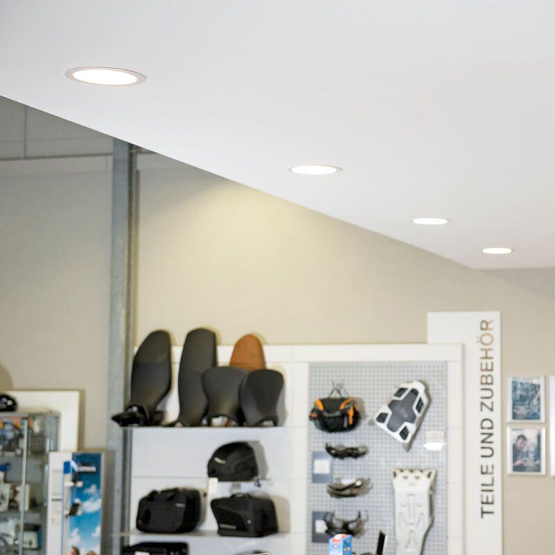 LED-Einbaustrahler 18W CIRCLE 3000-5700K 1950lm Konv 1LED Alu IP44 ws mt