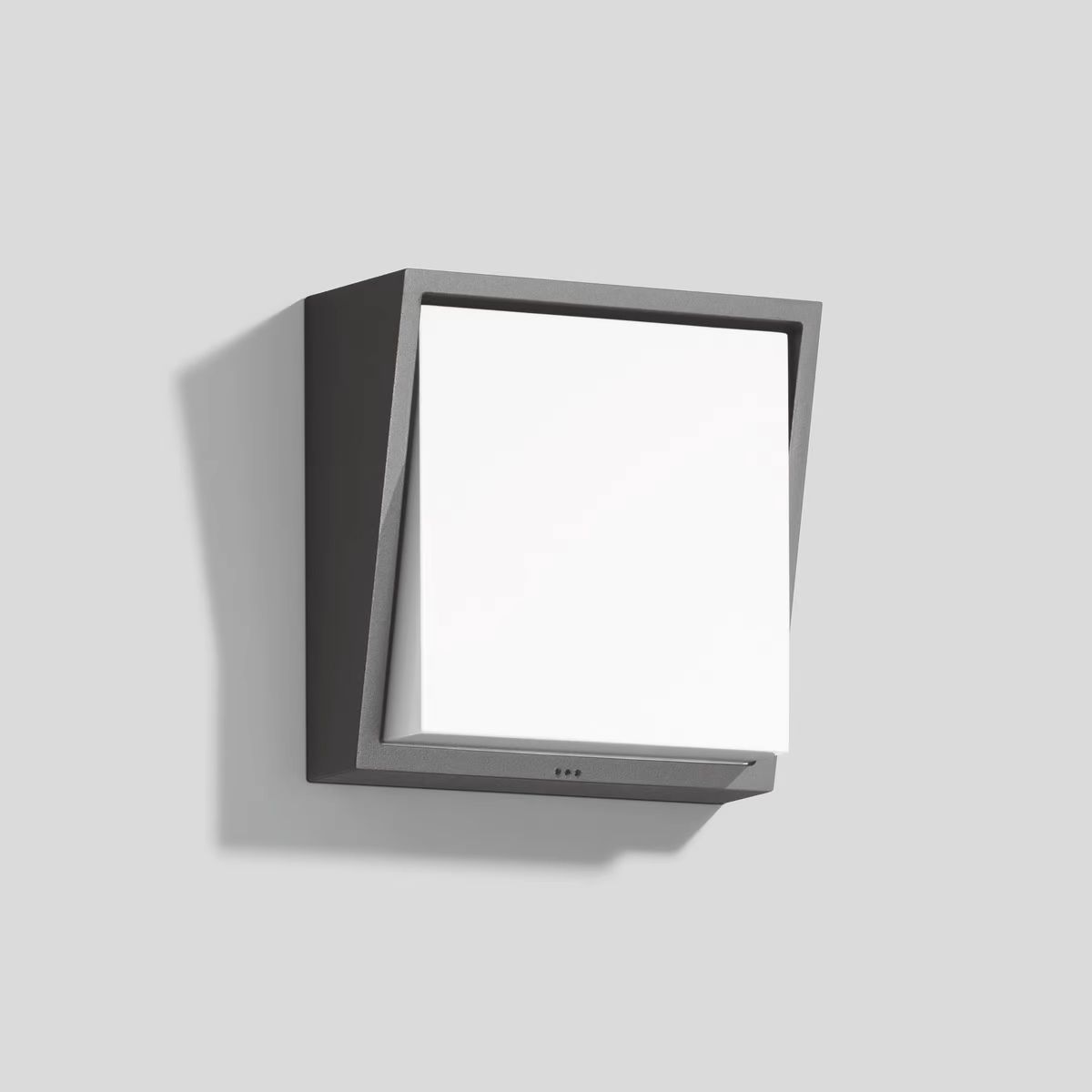 LED-Wandanbauleuchte 13,5W 3000K 961lm graphit Konv IP65 270x270x90mm