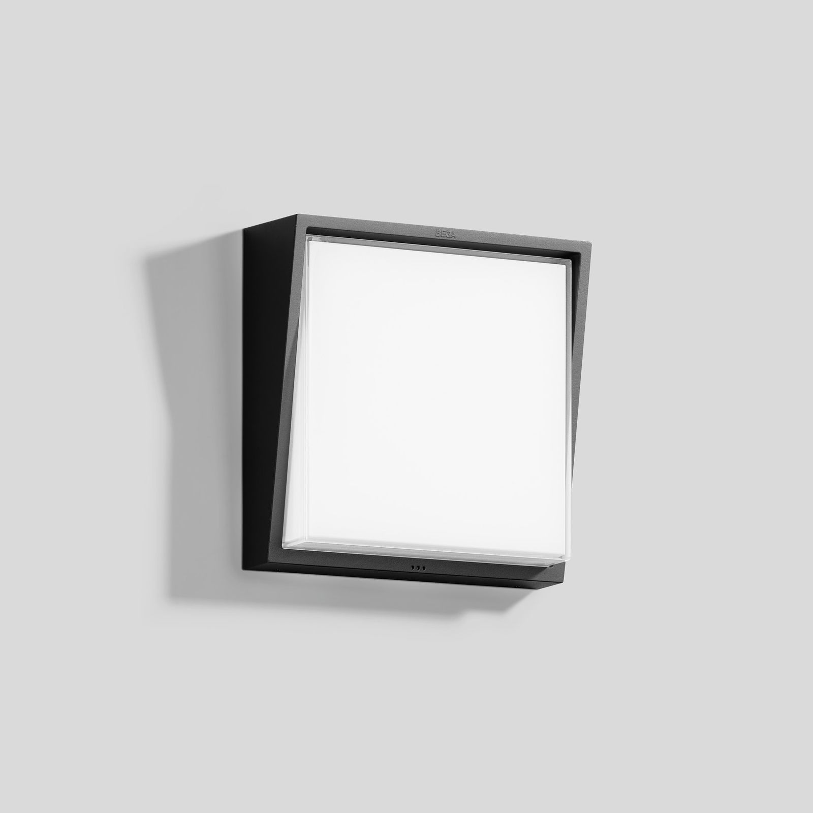 LED-Wandanbauleuchte 13,5W 3000K 961lm graphit IP65 270x270x90mm