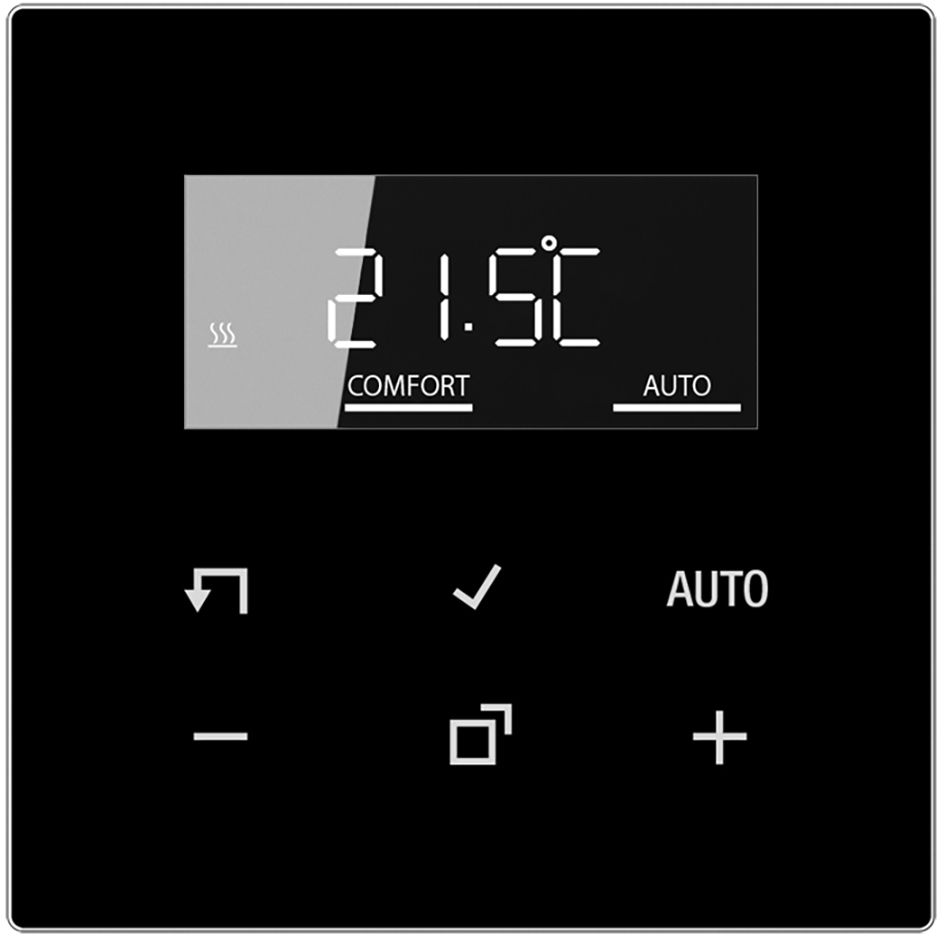 Uhrenthermostat digi 230V elektr IP20 sw 5-30°C 16A -0,5-0,5K