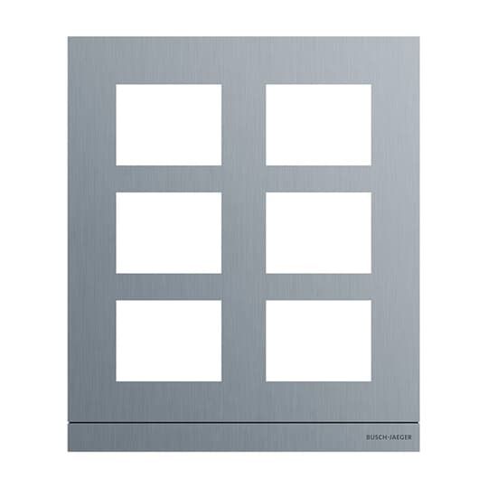 Frontplatte 6f UP edst VA 235x277x20,5mm