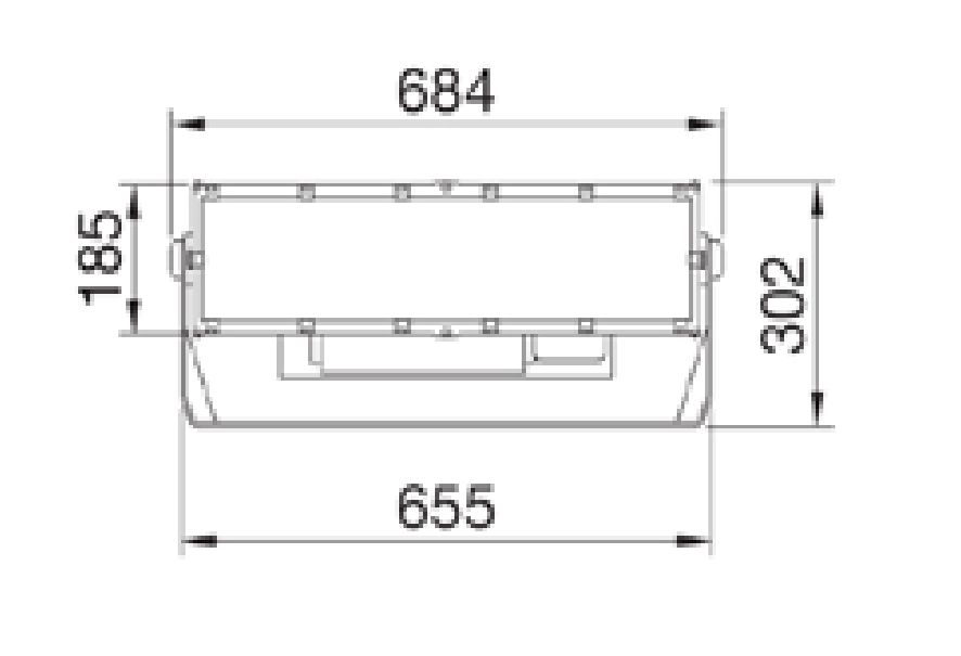 LED-Anbaustrahler 400W 5700K Konv 0-10V gr mt Dimmung 0-10 V 1LED Alu IP66