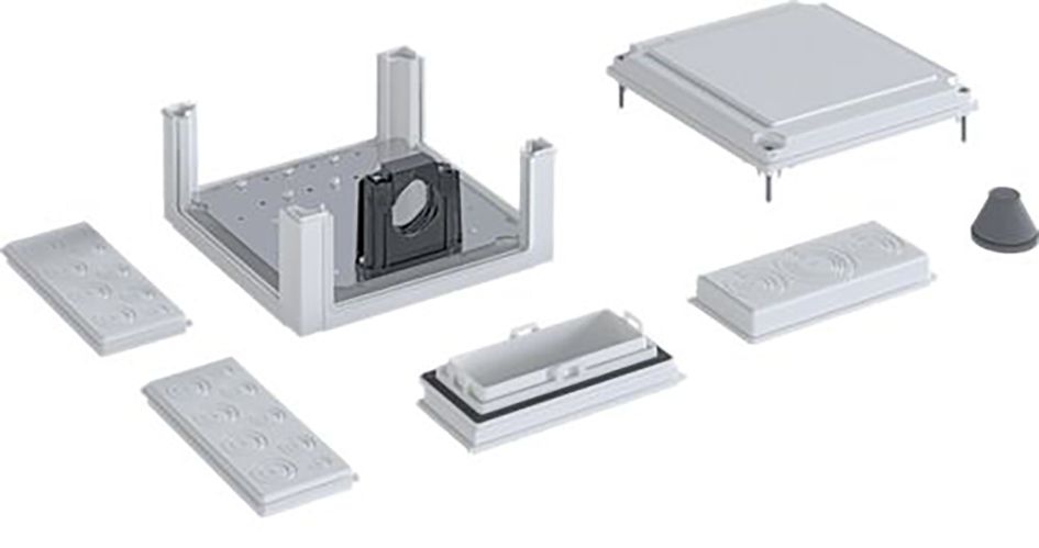 Anschlusskasten IP54 307x324x149mm neb über Montage neben Schrank Klemm
