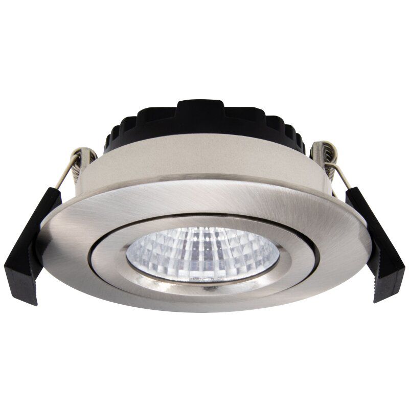 LED-Einbaustrahler 6W CIRCLEminidim Konv 3000K 1LED 580lm Alu IP44 edst gebürstet