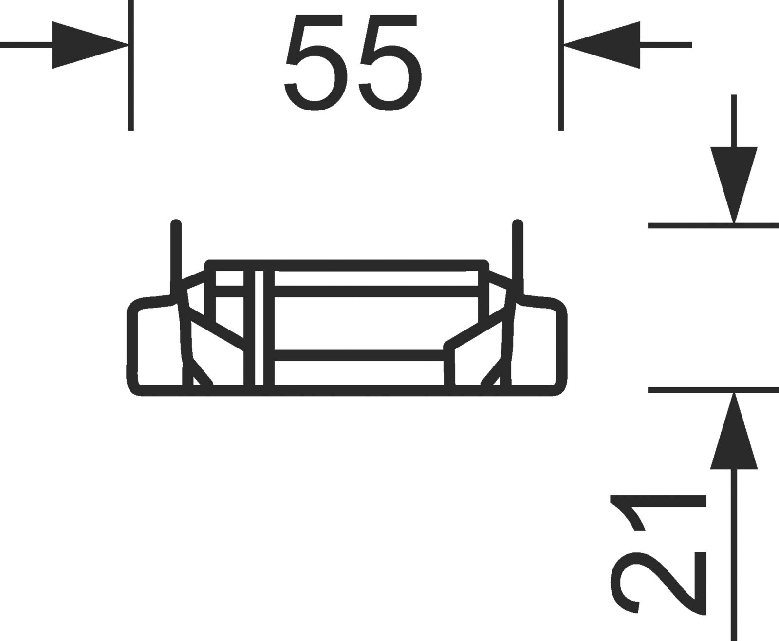 Geräteträger IP20 ws 55x1548x37mm