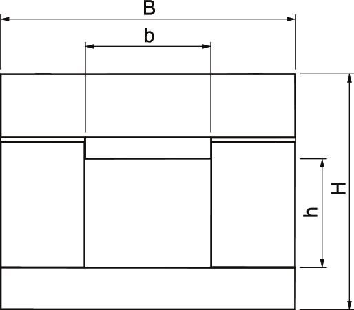 Brandschutzkanal I90 E30 unbeh 140x110mm L1000mm schraub Glasfaser-Leichtbeton