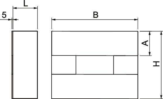 Endstück BS-K li/re I90 E30 unbeh 140x113mm gr Glasfaser-Leichtbeton