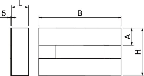 Endstück BS-K li/re I90 E30 unbeh 190x113mm gr Glasfaser-Leichtbeton