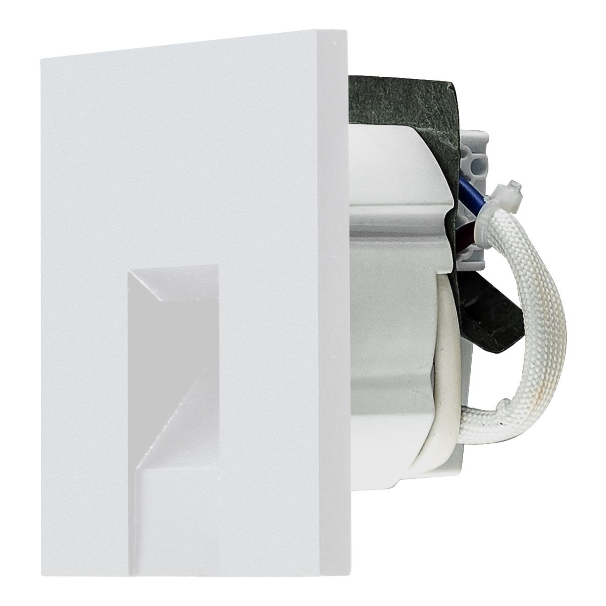 LED-Wandeinbauleuchte 1,5W 3000K 70lm ws Konv IP20 75x75x48mm