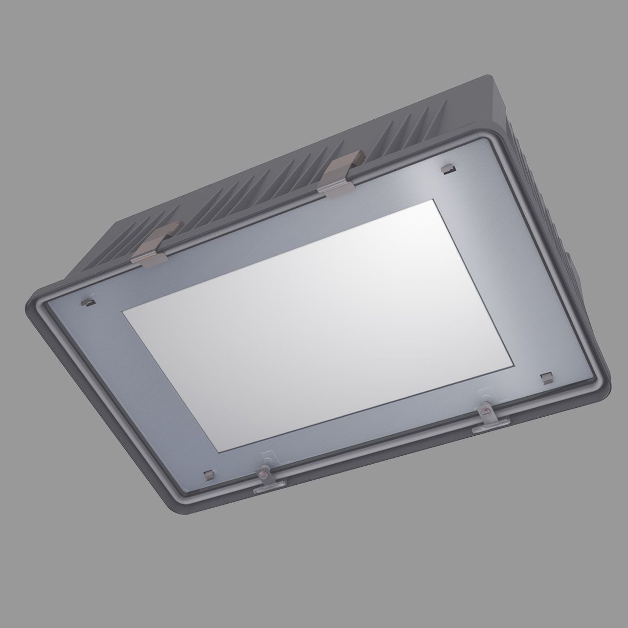 LED-Anbaustrahler 142W 3000K 20340lm mt Konv alu 3LEDs IP65 RF:hochglänzend