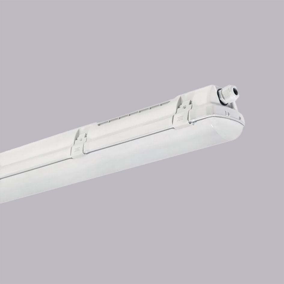 LED-Feuchtraumleuchte MISTRALbasic 54W 4000K 7440lm ws Konv IP66 1455x98x84mm