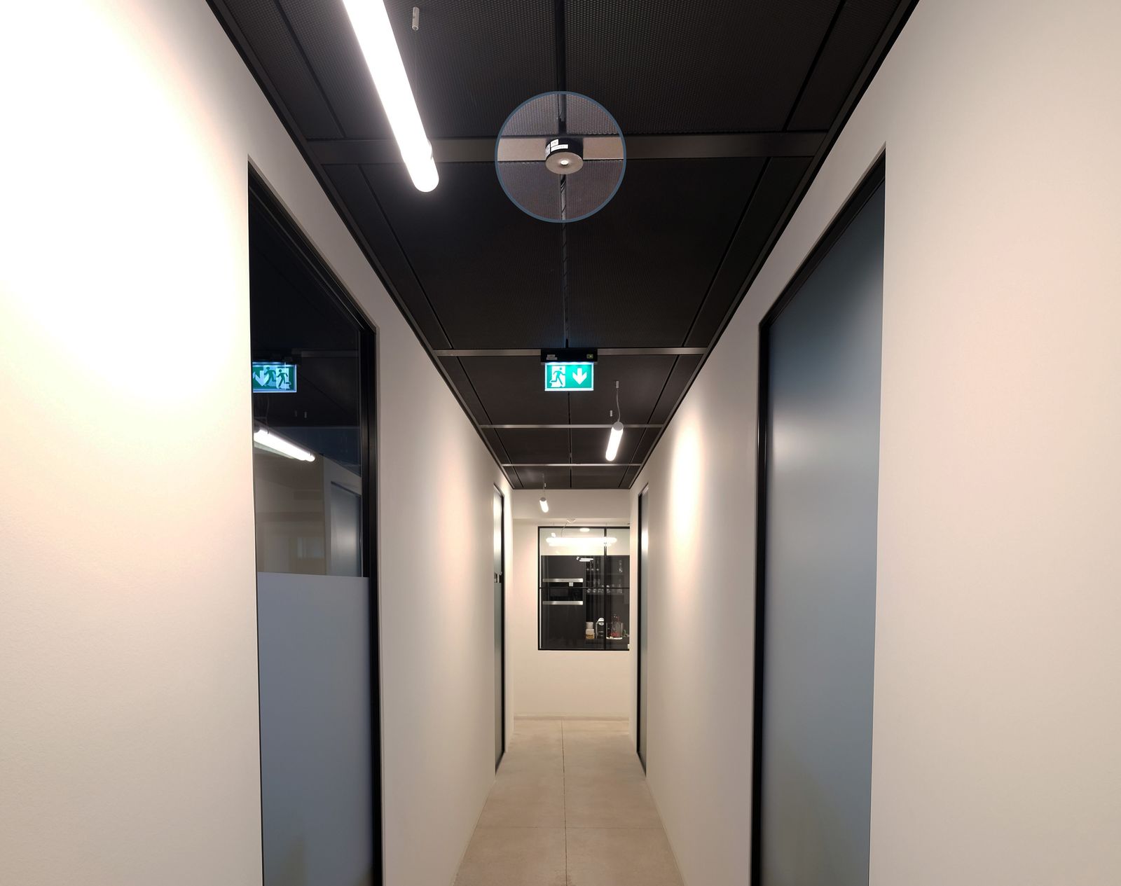 LED-Sicherheitsleuchte 3,4W 4000K 130lm IP40 1LED Deckenanb ÜberwBaust dezentr