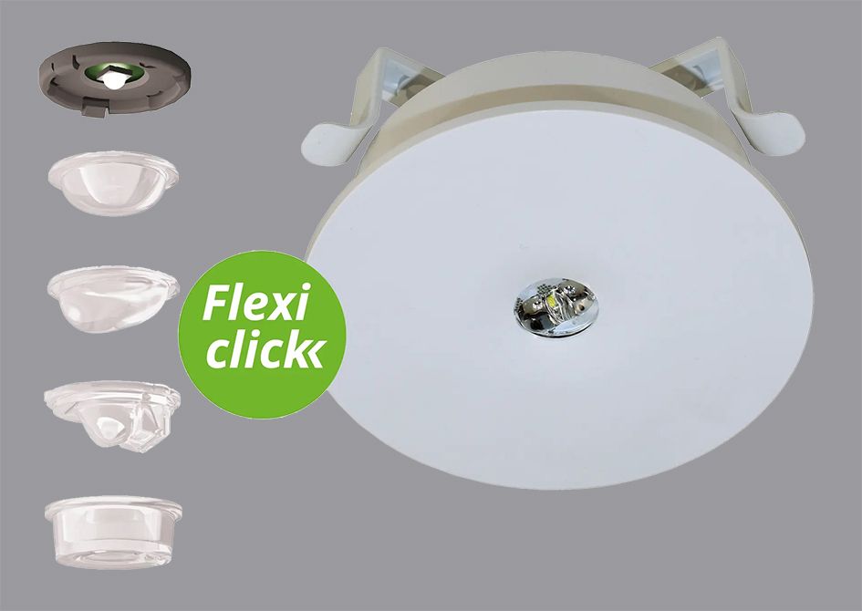 LED-Sicherheitsleuchte 3W 130lm IP20 EB 1LED Einb auto.Selbstt dezentr