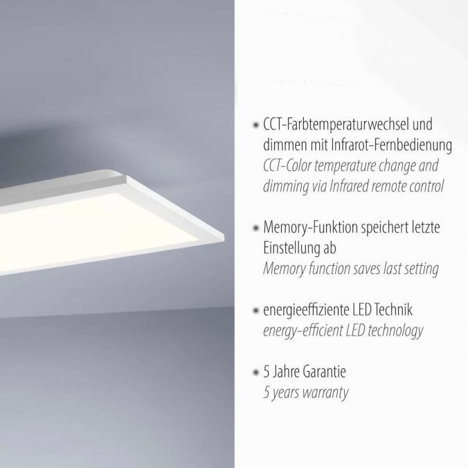 LED-Panel 1000x250mm FLAT 28W 2700-5000K 1750lm ws Konv IP20